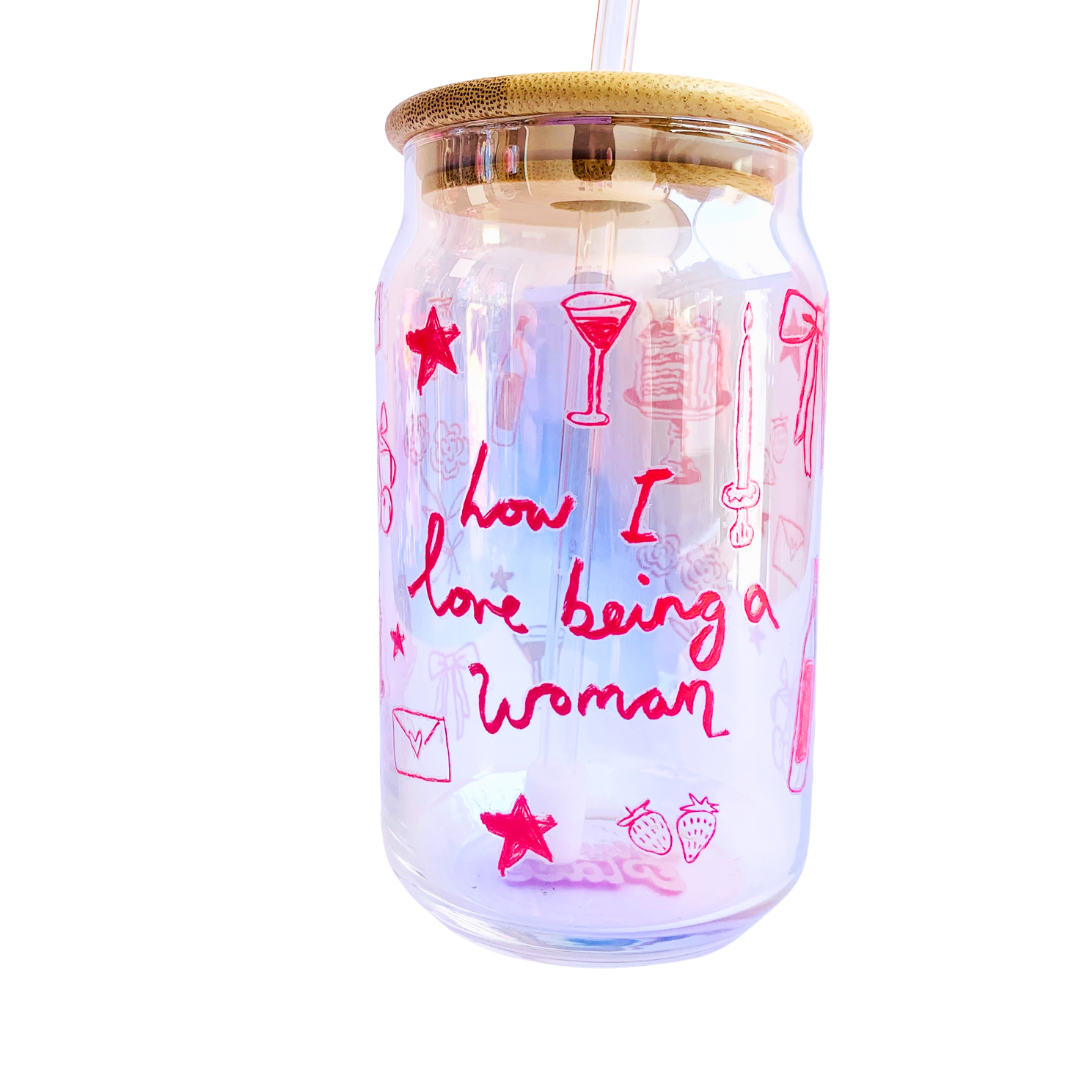 Vaso Lata con tapa Woman