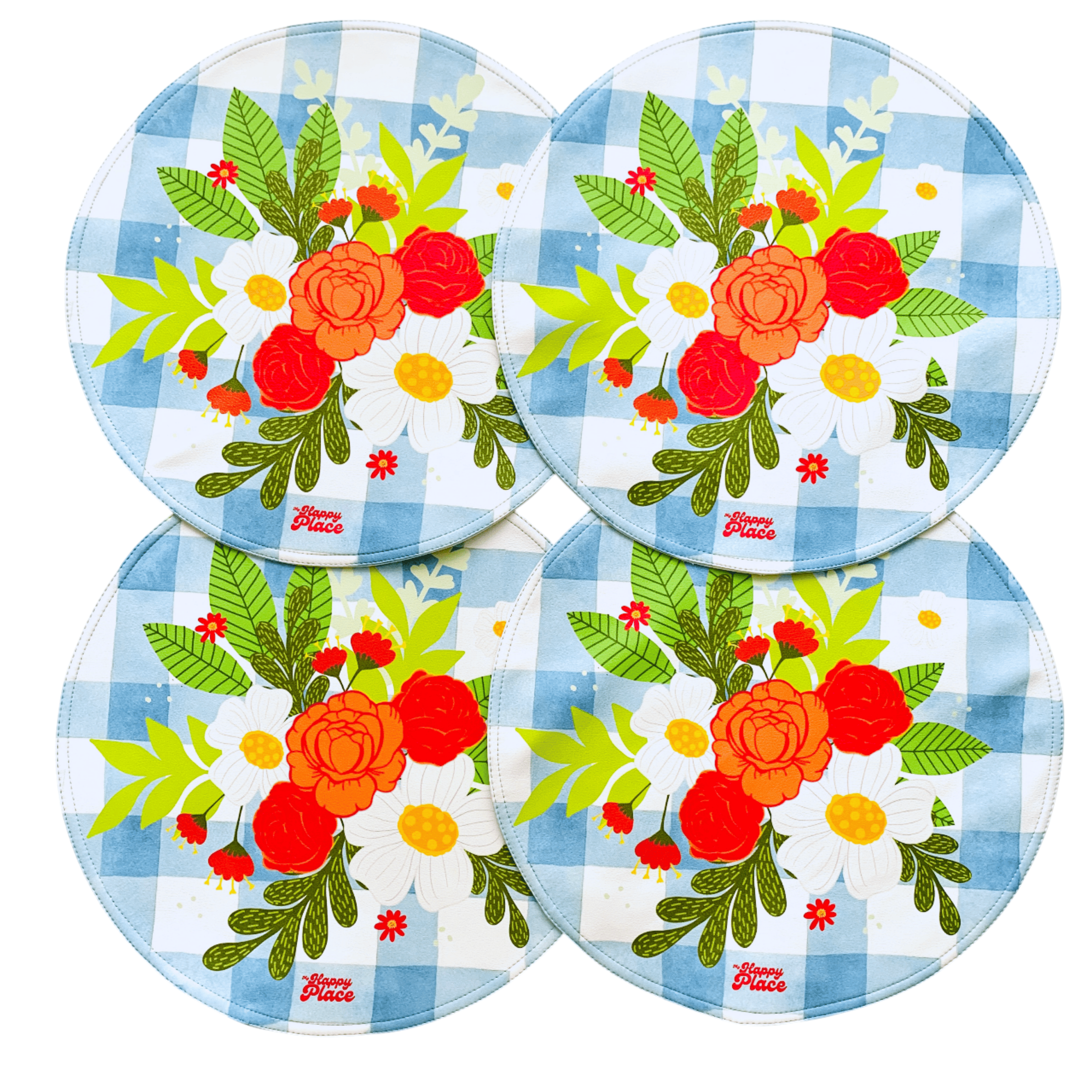 Set 4 Individuales redondos Mom