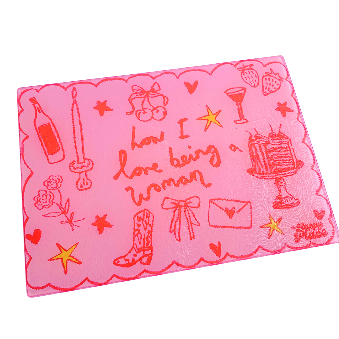 Tabla de vidrio Woman