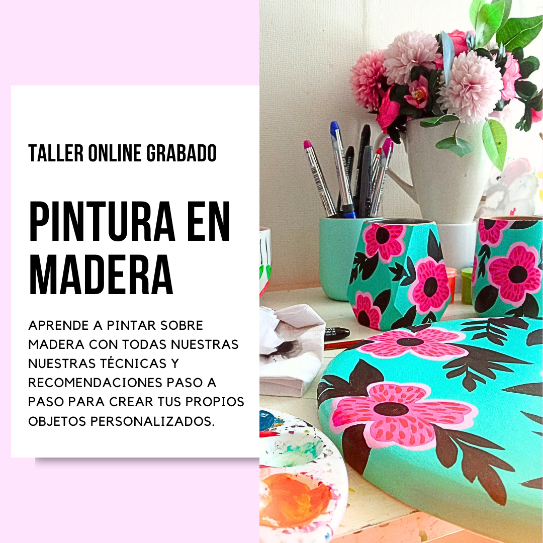 Taller Online Grabado Pintura en madera
