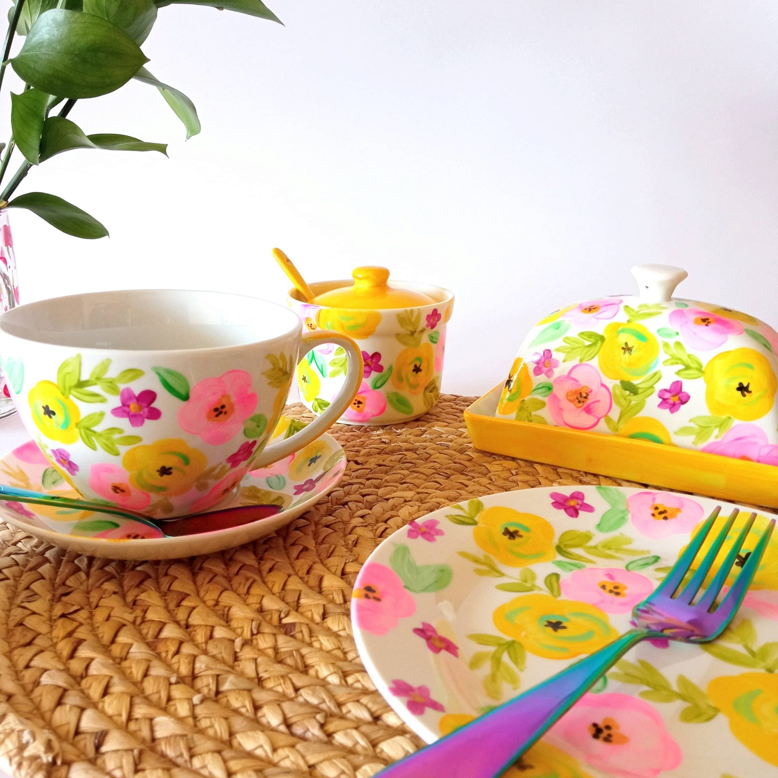 Juego de loza Jardín