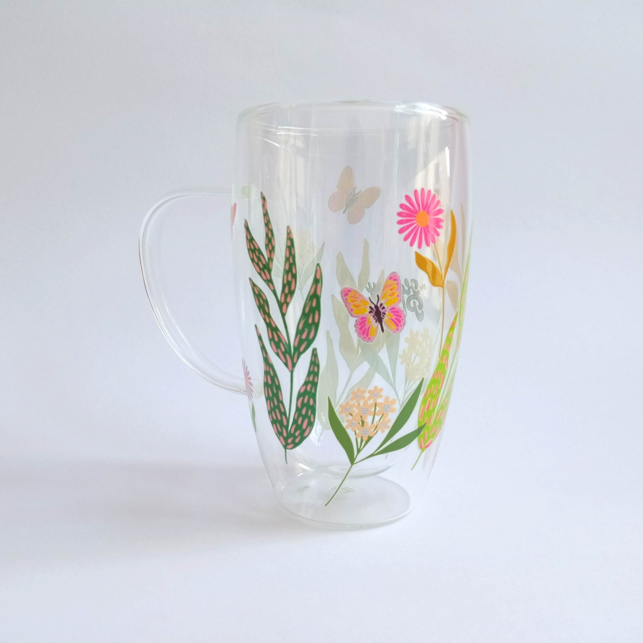 Mug Grande doble vidrio Garden