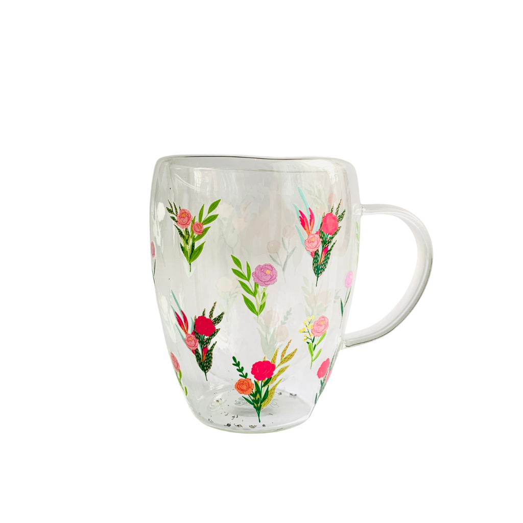 Mug doble vidrio Primavera