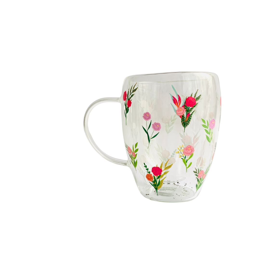 Mug doble vidrio Primavera