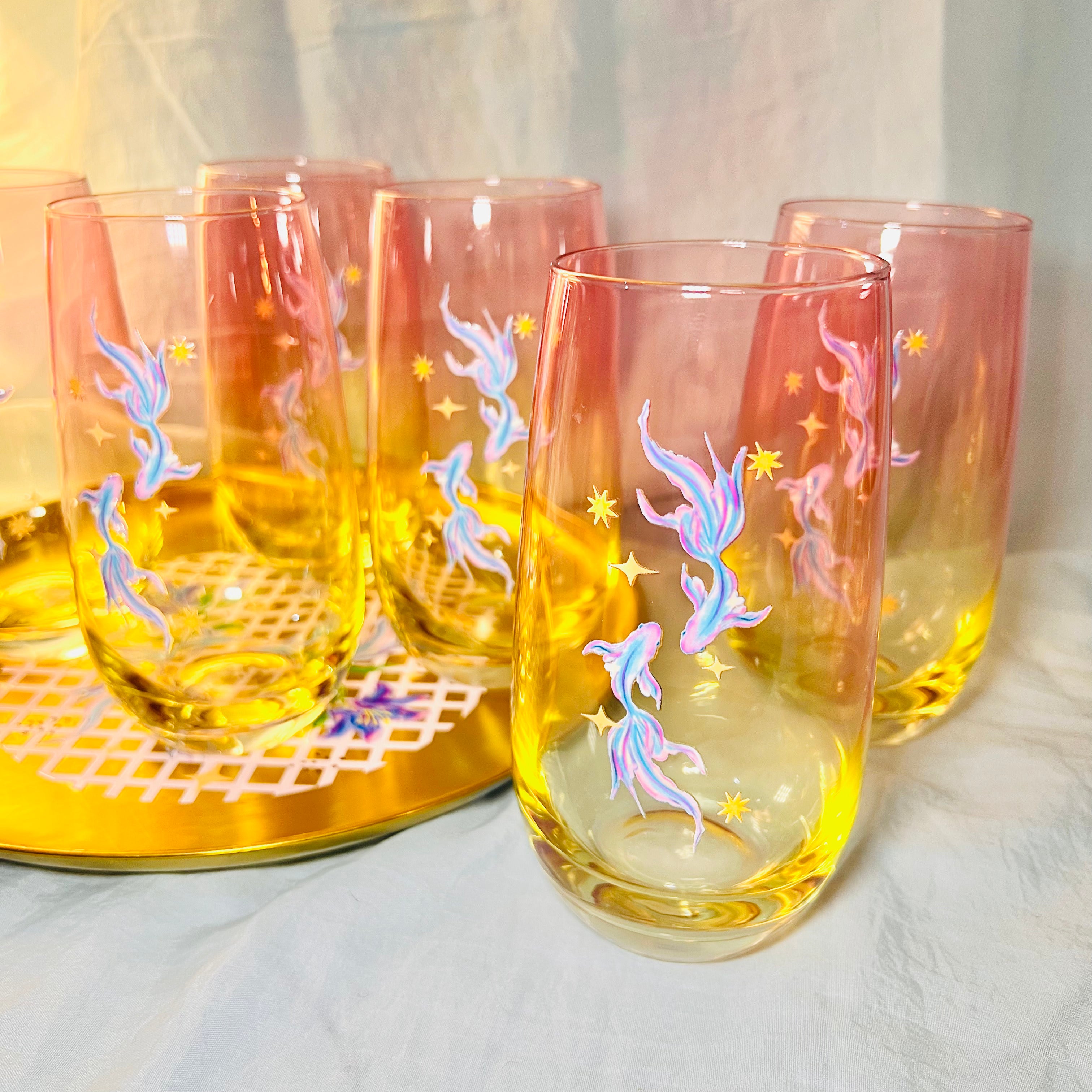 Set 6 vasos Donde nadan los sueños
