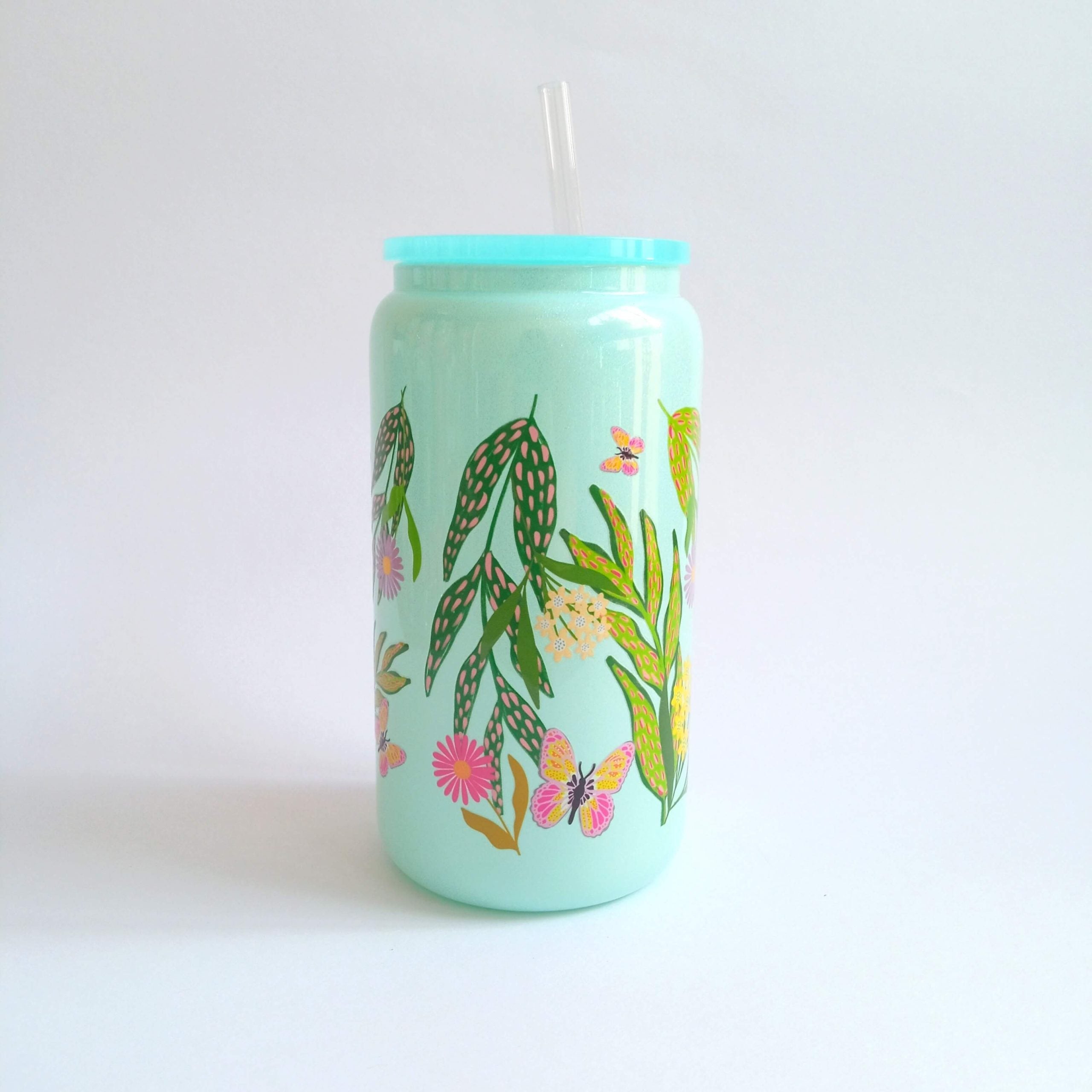 Vaso Lata Vidrio color Garden