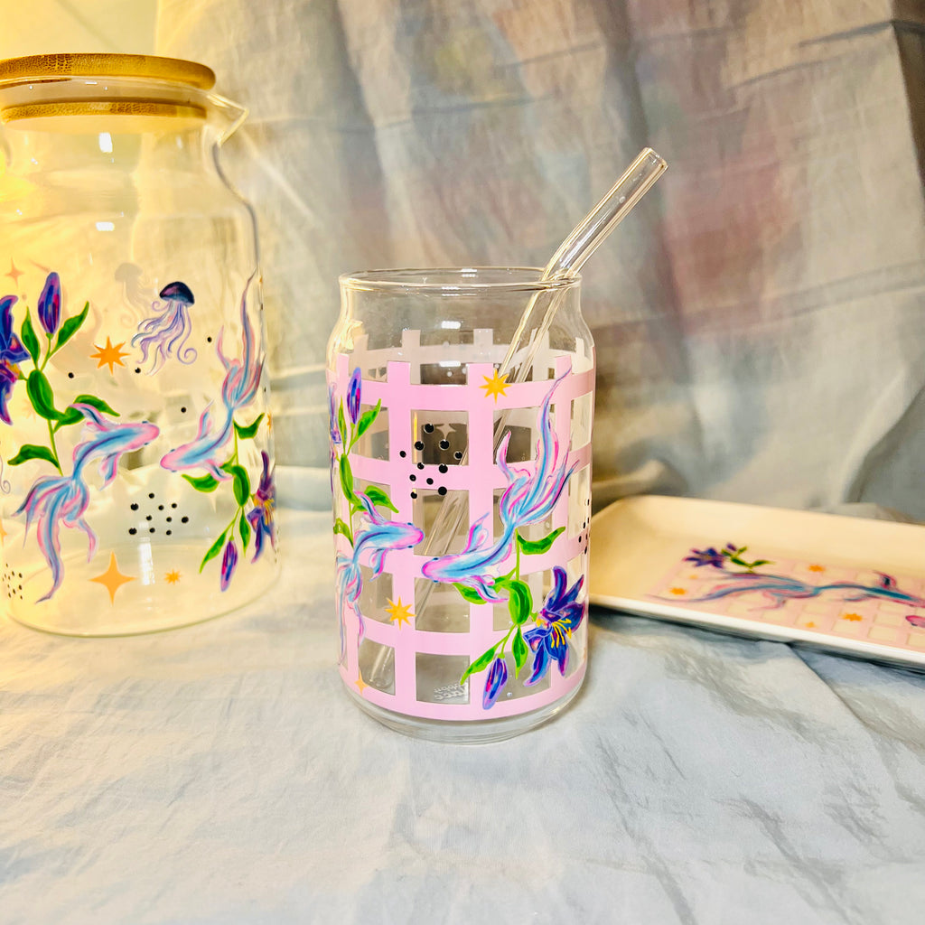 Vaso lata vidrio Donde nadan los sueños