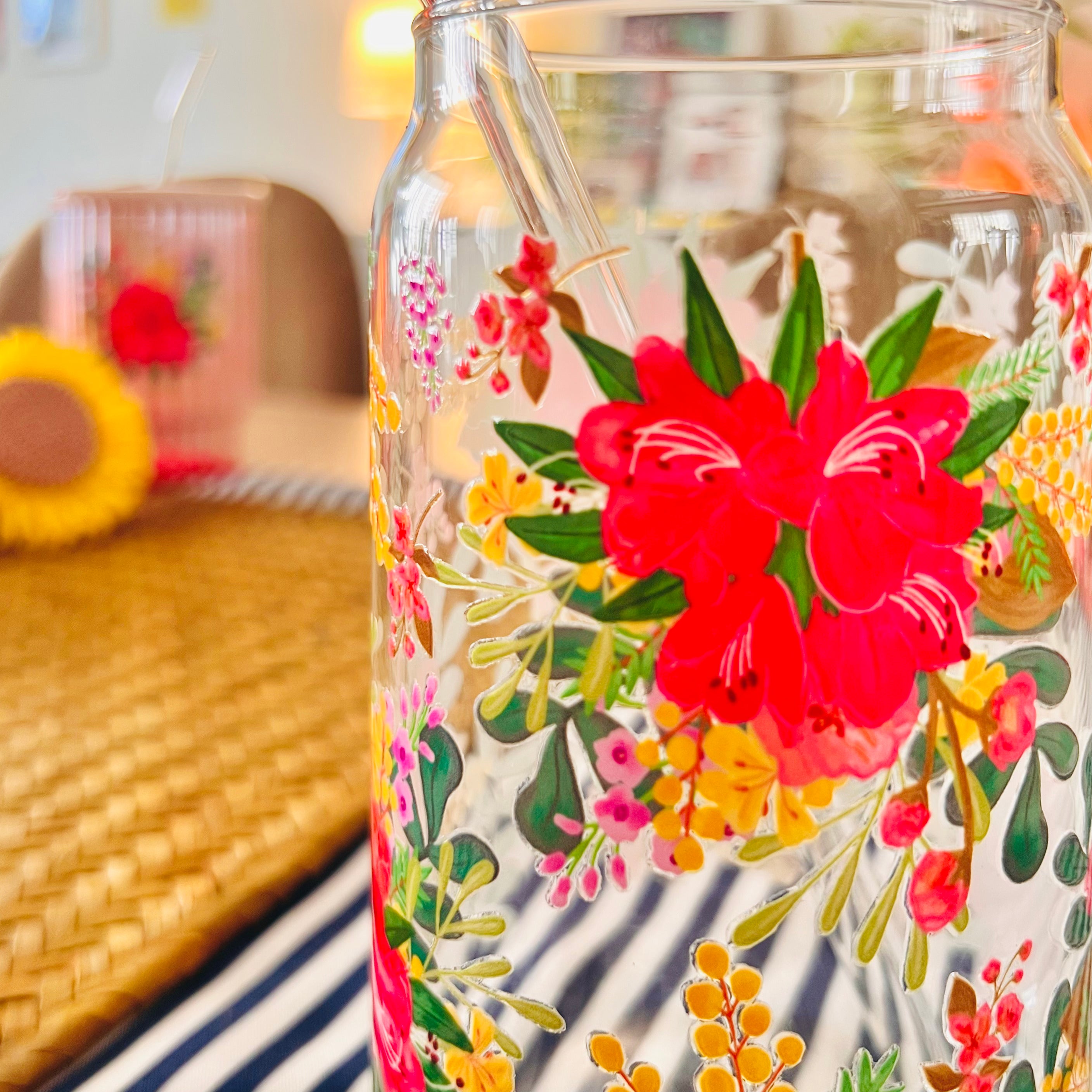 Vaso lata vidrio Siempre vuelvo a casa