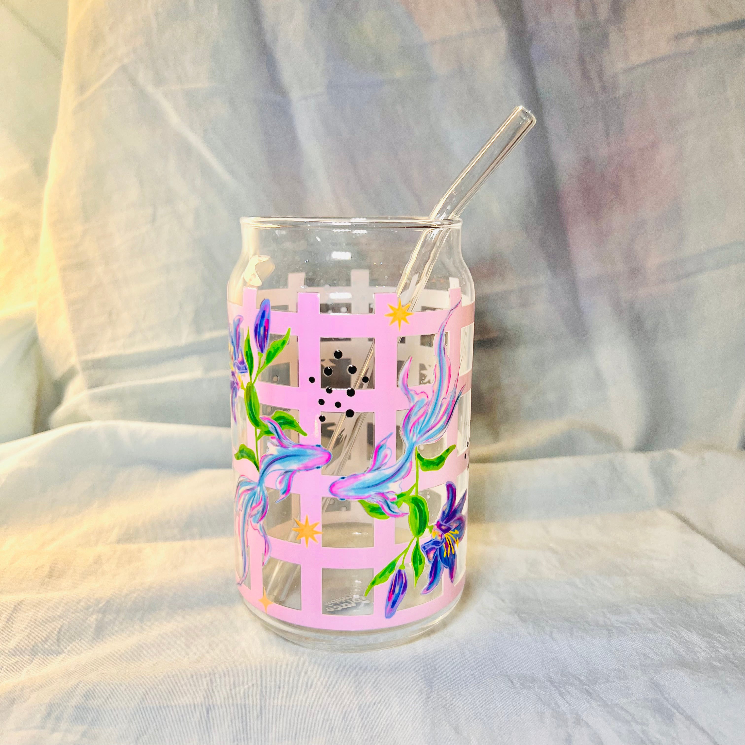 Vaso lata vidrio Donde nadan los sueños
