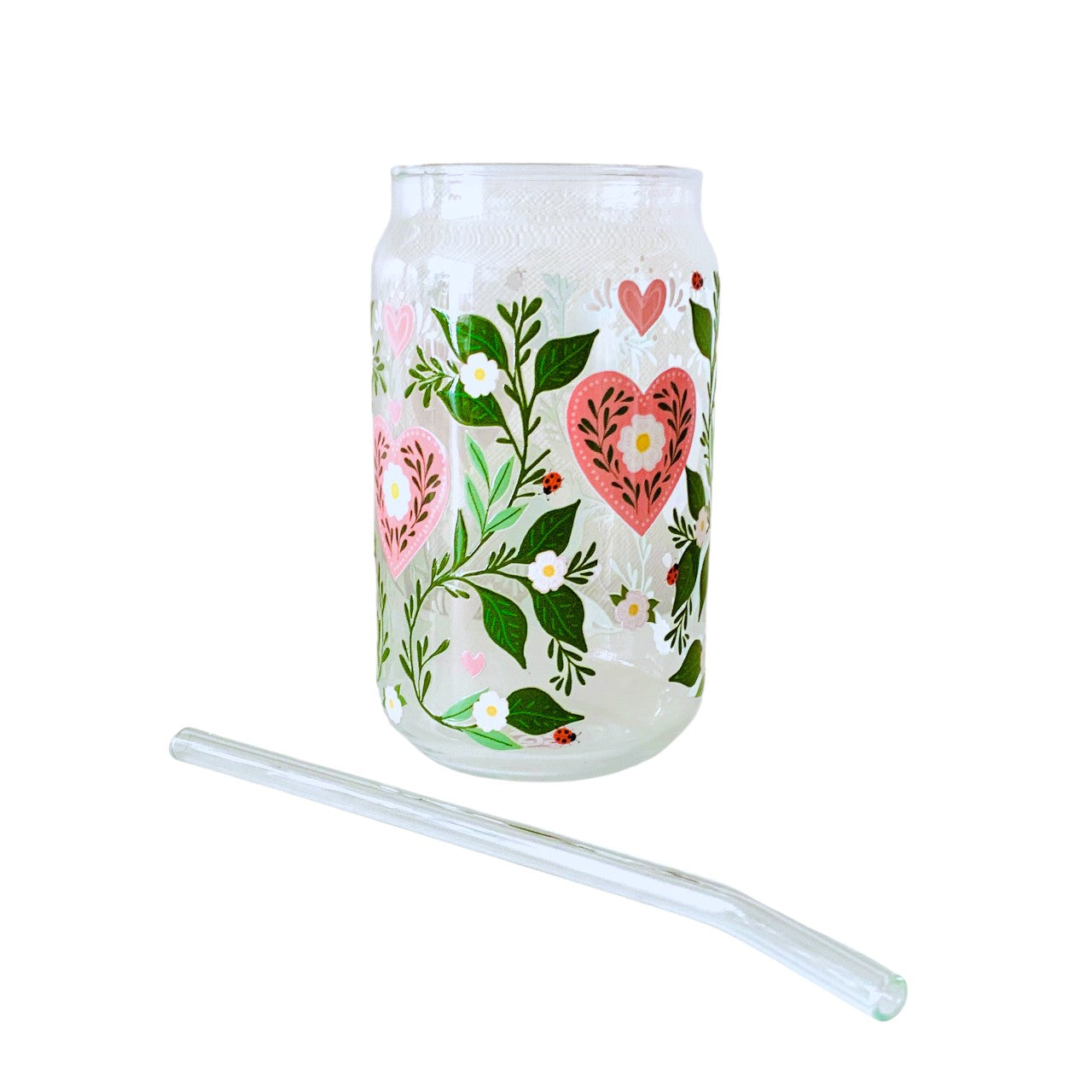 Vaso lata vidrio Love