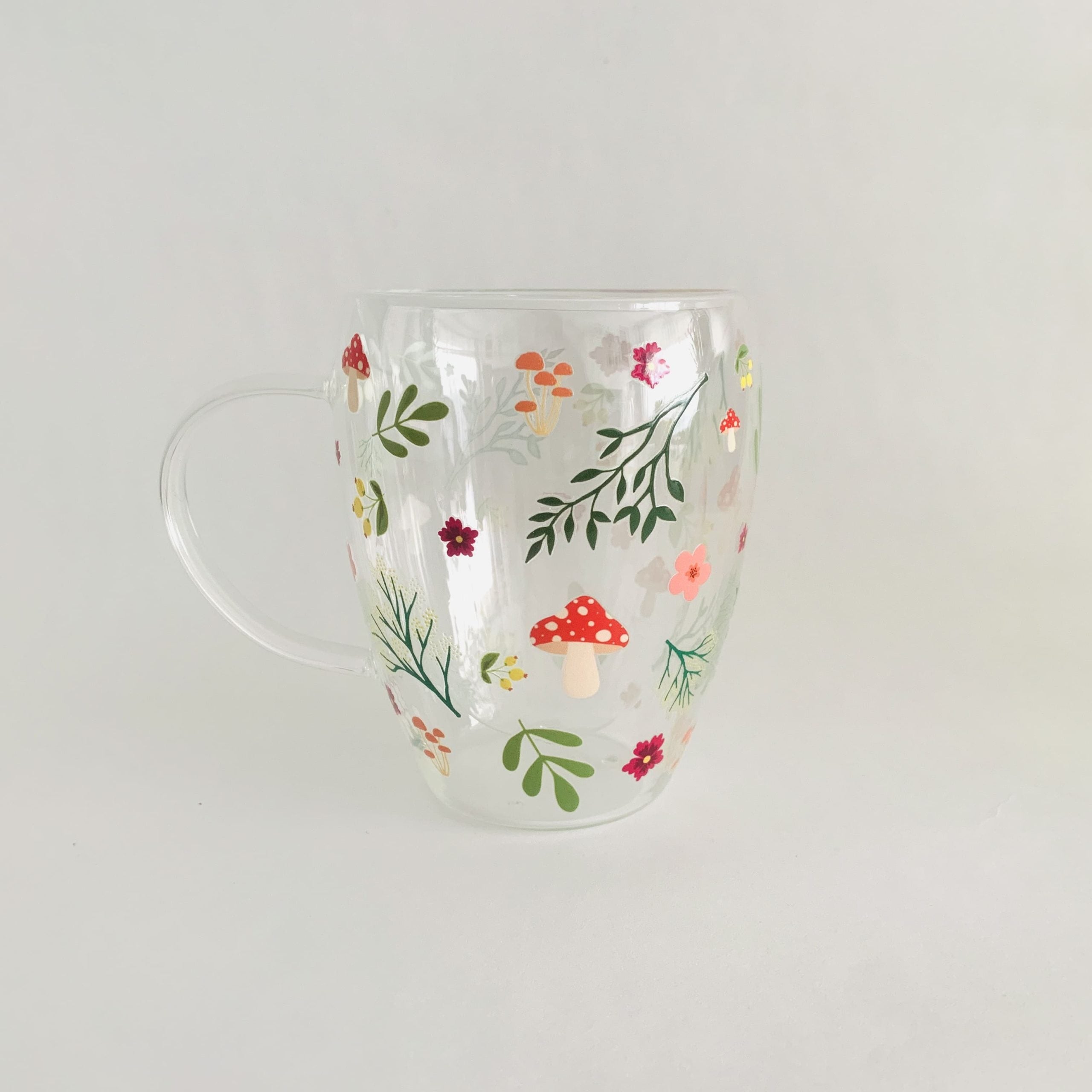 Mug doble vidrio Bosque
